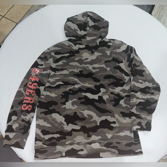 NFL 49ers camo sweatshirt size L (14-16) [G-32] - Picture 5 of 6